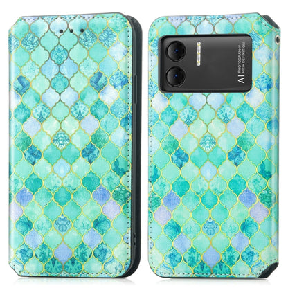 For DOOGEE X98 Pro / X98 CaseNeo Colorful Magnetic Leather Phone Case(Emeralds) - Doogee Cases by PMC Jewellery | Online Shopping South Africa | PMC Jewellery | Buy Now Pay Later Mobicred