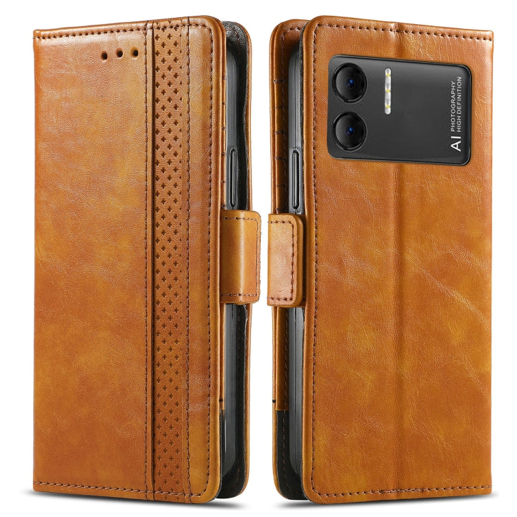 For DOOGEE X98 Pro / X98 CaseNeo Splicing Dual Magnetic Buckle Leather Phone Case(Khaki) - Doogee Cases by PMC Jewellery | Online Shopping South Africa | PMC Jewellery | Buy Now Pay Later Mobicred