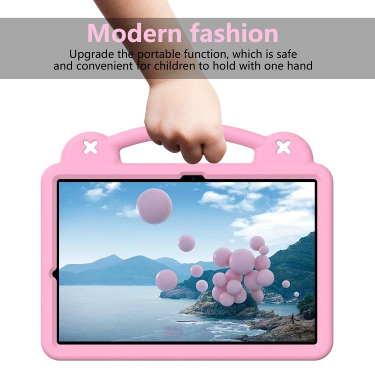 For Samsung Galaxy Tab S9 FE+ 12.4 X610N Handle Kickstand Children EVA Shockproof Tablet Case(Pink) - Galaxy Tab S9 FE+ by PMC Jewellery | Online Shopping South Africa | PMC Jewellery