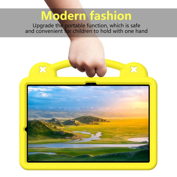 For Samsung Galaxy Tab S9+ 12.4 X810 Handle Kickstand Children EVA Shockproof Tablet Case(Yellow) - Galaxy Tab S9+ Cases by PMC Jewellery | Online Shopping South Africa | PMC Jewellery | Buy Now Pay Later Mobicred