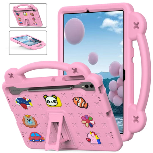 For Samsung Galaxy Tab S10+12.4 X820 Handle Kickstand Children EVA Shockproof Tablet Case(Pink) - Tab S10+ Cases by PMC Jewellery | Online Shopping South Africa | PMC Jewellery | Buy Now Pay Later Mobicred