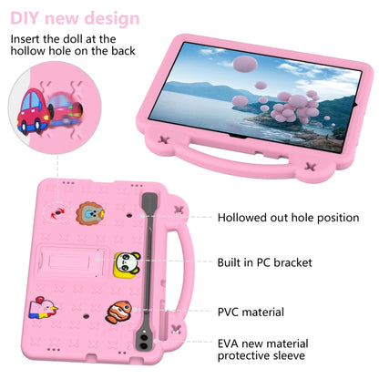 For Samsung Galaxy Tab S10+12.4 X820 Handle Kickstand Children EVA Shockproof Tablet Case(Pink) - Tab S10+ Cases by PMC Jewellery | Online Shopping South Africa | PMC Jewellery | Buy Now Pay Later Mobicred