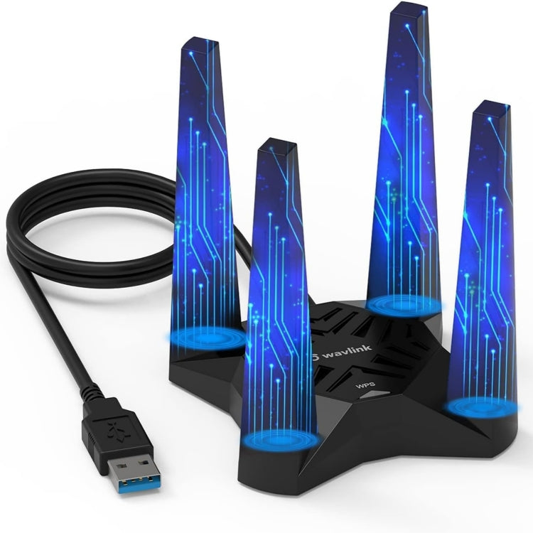 WAVLINK WN693A5 WiFi Network Card AC1900 Wireless Dual Band USB 3.0 Adapter - USB Network Adapter by WAVLINK | Online Shopping South Africa | PMC Jewellery | Buy Now Pay Later Mobicred