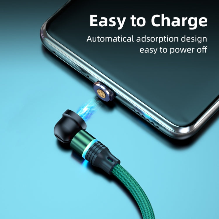 ENKAY 3 in 1 3A USB to Type-C / 8 Pin / Micro USB Magnetic 540 Degrees Rotating Fast Charging Cable, Length:2m(Black) - Charging Cable & Head by ENKAY | Online Shopping South Africa | PMC Jewellery | Buy Now Pay Later Mobicred