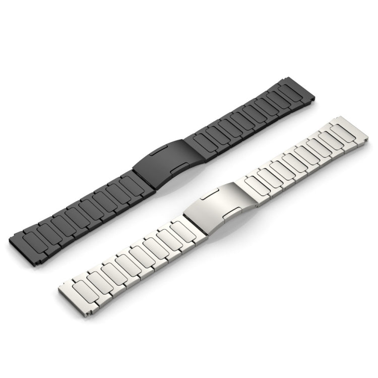 For Garmin Venu 3 22mm I-Shaped Titanium Alloy Watch Band(Black) - Watch Bands by PMC Jewellery | Online Shopping South Africa | PMC Jewellery
