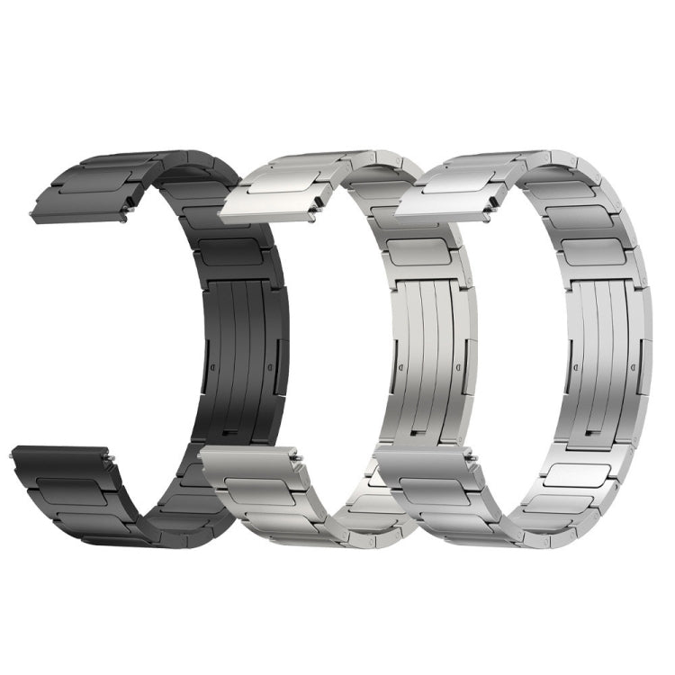 For Xiaomi Watch S1 Active 22mm I-Shaped Titanium Alloy Watch Band(Grey) - Watch Bands by PMC Jewellery | Online Shopping South Africa | PMC Jewellery