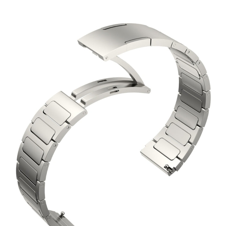 For Huawei Watch GT3 Pro 46mm 22mm I-Shaped Titanium Alloy Watch Band(Sliver) - Watch Bands by PMC Jewellery | Online Shopping South Africa | PMC Jewellery