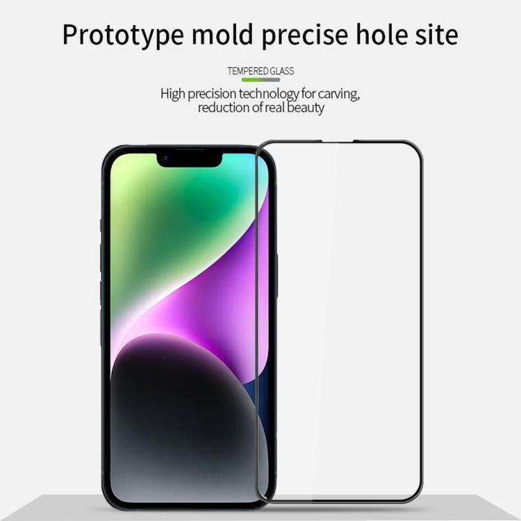 For iPhone 16e PINWUYO 9H 3D Curved Full Screen Explosion-proof Tempered Glass Film(Black) - iPhone 16e Tempered Glass by PINWUYO | Online Shopping South Africa | PMC TechLife | Buy Now Pay Later Mobicred