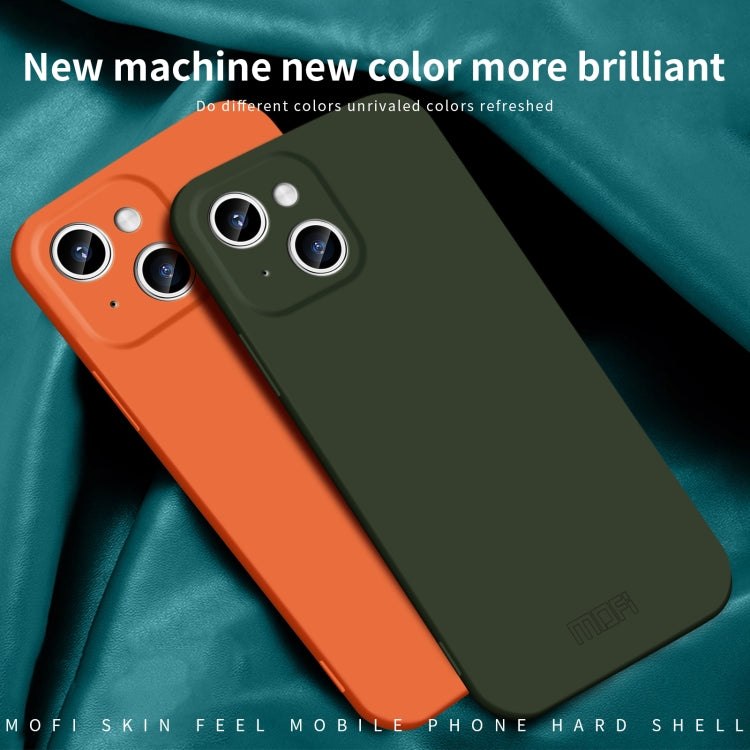 For iPhone 15 MOFI Qin Series Skin Feel All-inclusive Silicone Phone Case(Green) - iPhone 15 Cases by MOFI | Online Shopping South Africa | PMC Jewellery