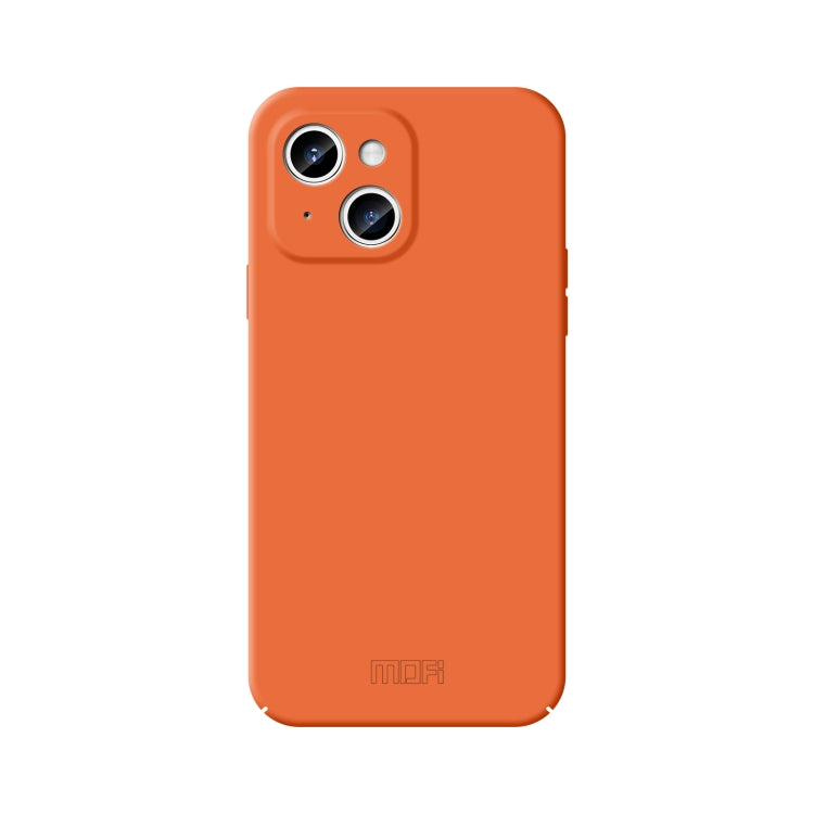 For iPhone 14 MOFI Qin Series Skin Feel All-inclusive PC Phone Case(Orange) - iPhone 14 Cases by MOFI | Online Shopping South Africa | PMC Jewellery