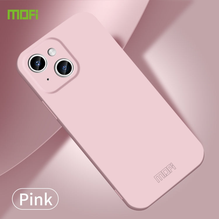 For iPhone 14 MOFI Qin Series Skin Feel All-inclusive PC Phone Case(Pink) - iPhone 14 Cases by MOFI | Online Shopping South Africa | PMC Jewellery