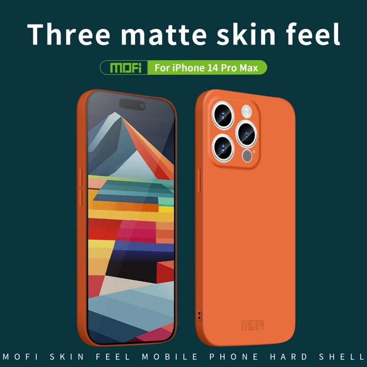 For iPhone 14 Pro Max MOFI Qin Series Skin Feel All-inclusive PC Phone Case(Black) - iPhone 14 Pro Max Cases by MOFI | Online Shopping South Africa | PMC TechLife | Buy Now Pay Later Mobicred