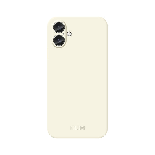 For iPhone 16 MOFI Qin Series Skin Feel All-inclusive PC Phone Case(Beige) - iPhone 16 Cases by MOFI | Online Shopping South Africa | PMC Jewellery | Buy Now Pay Later Mobicred