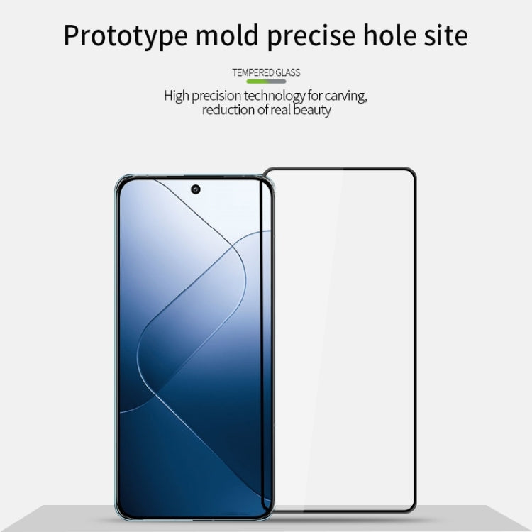 For Xiaomi 14 MOFI 9H 3D Explosion-proof Tempered Glass Film(Black) - 14 Tempered Glass by MOFI | Online Shopping South Africa | PMC Jewellery