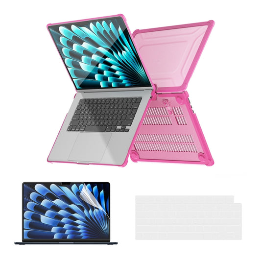 For MacBook Air 15.3 A2941 ENKAY Hat-Prince 3 in 1 Protective Bracket Case Cover Hard Shell with TPU Keyboard Film / PET Screen Protector, Version:US(Pink) - MacBook Air Cases by ENKAY | Online Shopping South Africa | PMC Jewellery | Buy Now Pay Later Mobicred