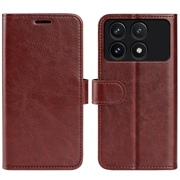 For Xiaomi Redmi K70 R64 Texture Horizontal Flip Leather Phone Case(Brown) - K70 Cases by PMC Jewellery | Online Shopping South Africa | PMC Jewellery | Buy Now Pay Later Mobicred