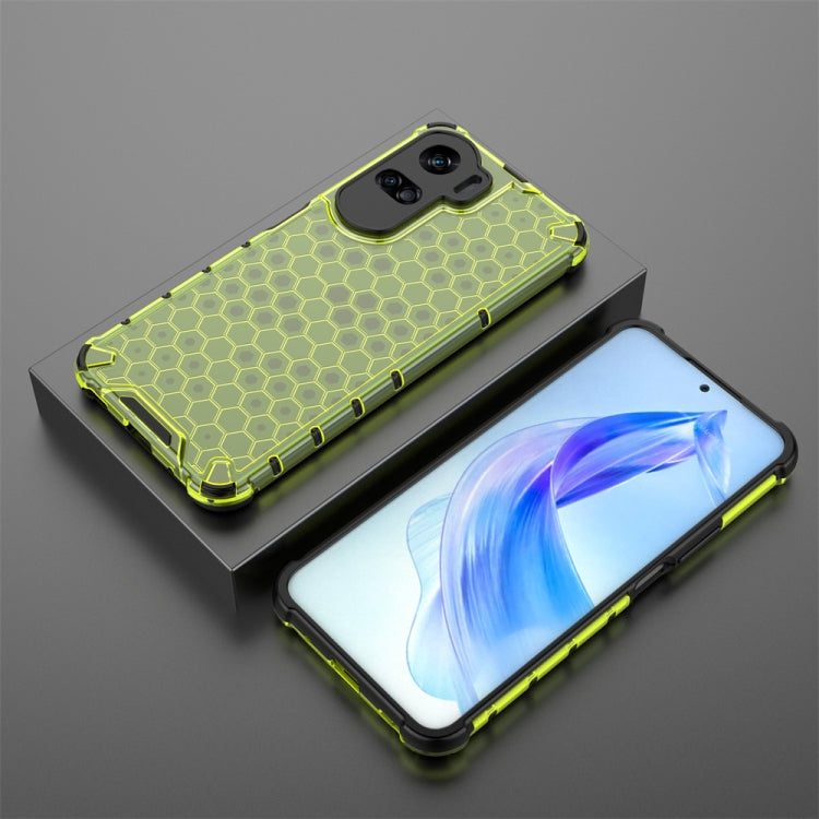 For Honor 90 Lite / X50i Shockproof Honeycomb Phone Case(Green) - Honor Cases by PMC TechLife | Online Shopping South Africa | PMC TechLife