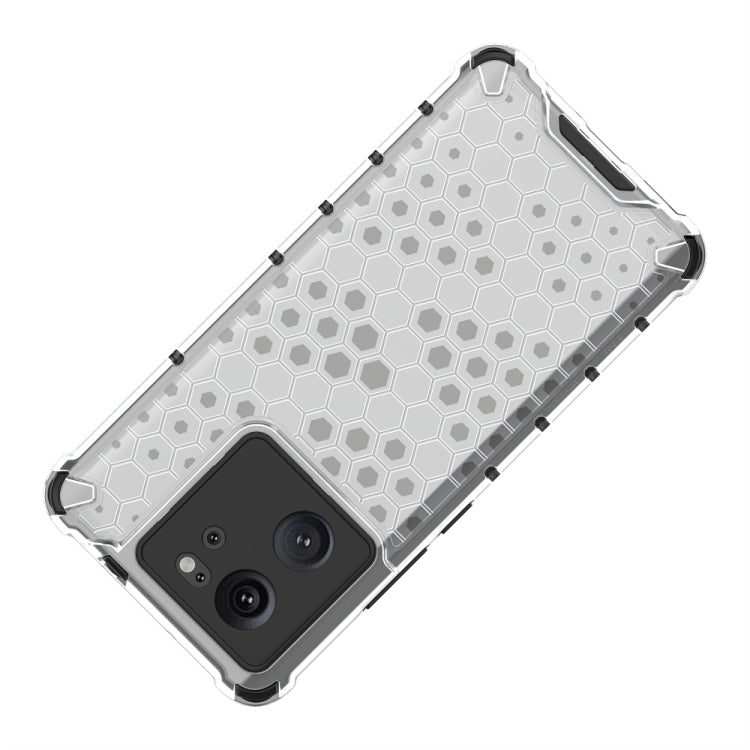 For Xiaomi 13T Pro Shockproof Honeycomb Phone Case(White) - Xiaomi Cases by PMC TechLife | Online Shopping South Africa | PMC TechLife | Buy Now Pay Later Mobicred