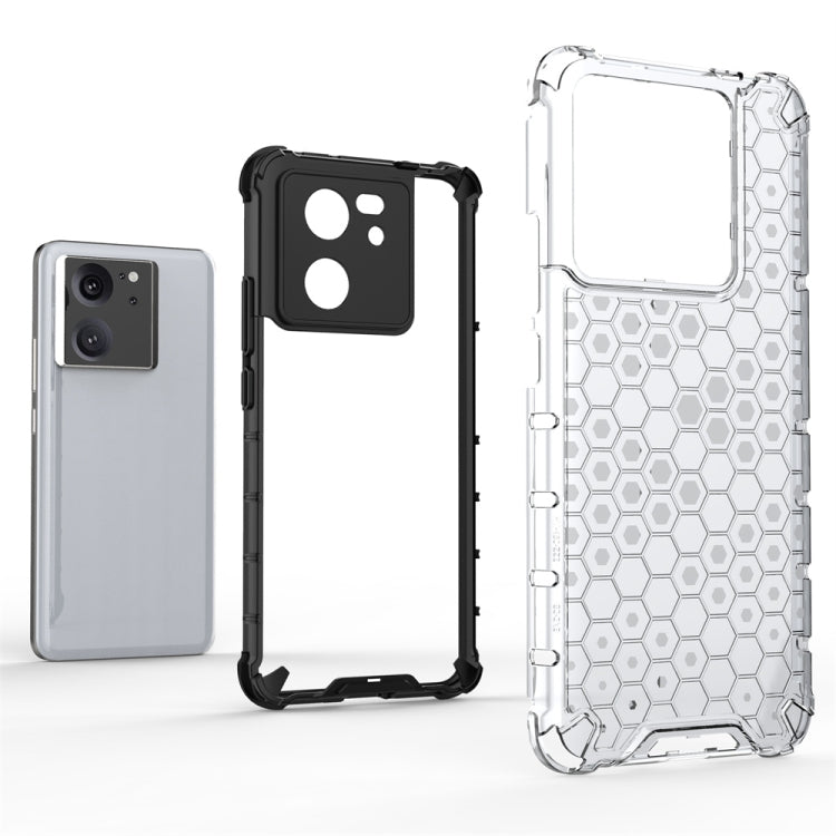 For Xiaomi 13T Pro Shockproof Honeycomb Phone Case(Blue) - Xiaomi Cases by PMC TechLife | Online Shopping South Africa | PMC TechLife | Buy Now Pay Later Mobicred