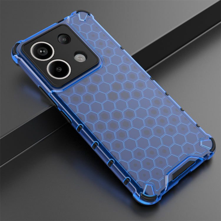 For Redmi Note 13 Pro 5G Shockproof Honeycomb Phone Case(Blue) - Note 13 Pro Cases by PMC Jewellery | Online Shopping South Africa | PMC Jewellery | Buy Now Pay Later Mobicred