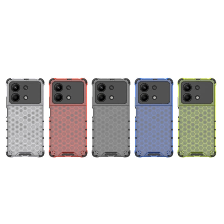 For Redmi Note 13R Pro Shockproof Honeycomb Phone Case(Green) - free shipping - PMC TechLife - Order now!