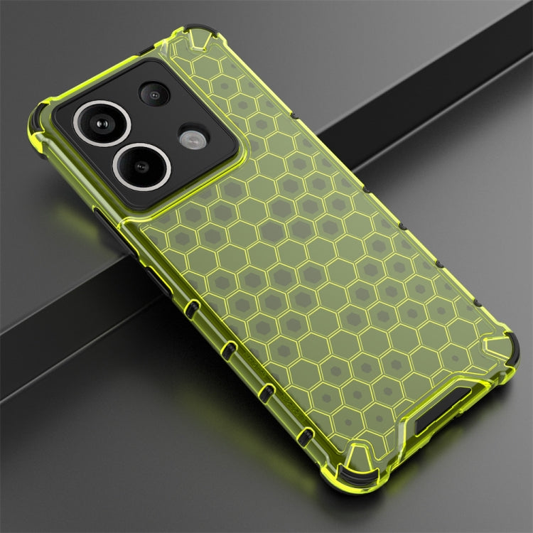 For Xiaomi Poco X6 Shockproof Honeycomb Phone Case(Green) - Xiaomi Cases by PMC Jewellery | Online Shopping South Africa | PMC Jewellery | Buy Now Pay Later Mobicred