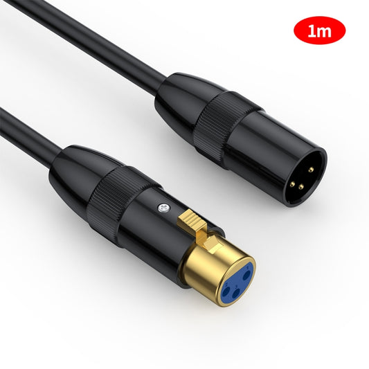 JUNSUNMAY XLR Male to Female Mic Cord 3 Pin Audio Cable Balanced Shielded Cable, Length:1m - Microphone Audio Cable & Connector by JUNSUNMAY | Online Shopping South Africa | PMC Jewellery | Buy Now Pay Later Mobicred