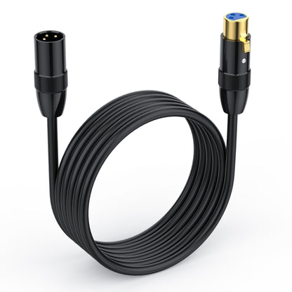 JUNSUNMAY XLR Male to Female Mic Cord 3 Pin Audio Cable Balanced Shielded Cable, Length:1m - Microphone Audio Cable & Connector by JUNSUNMAY | Online Shopping South Africa | PMC Jewellery | Buy Now Pay Later Mobicred