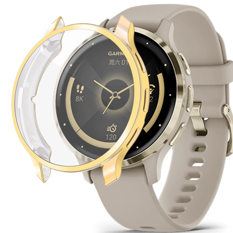 For Garmin Venu 3S TPU All-Inclusive Watch Protective Case(Gold) - Watch Cases by PMC Jewellery | Online Shopping South Africa | PMC Jewellery