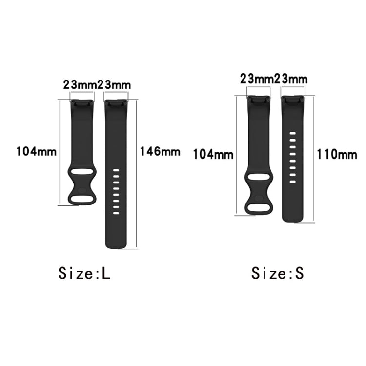 For Fitbit Charge 6 Solid Color Butterfly Buckle Silicone Watch Band, Size:L Size(Light Purple) - Watch Bands by PMC TechLife | Online Shopping South Africa | PMC TechLife | Buy Now Pay Later Mobicred