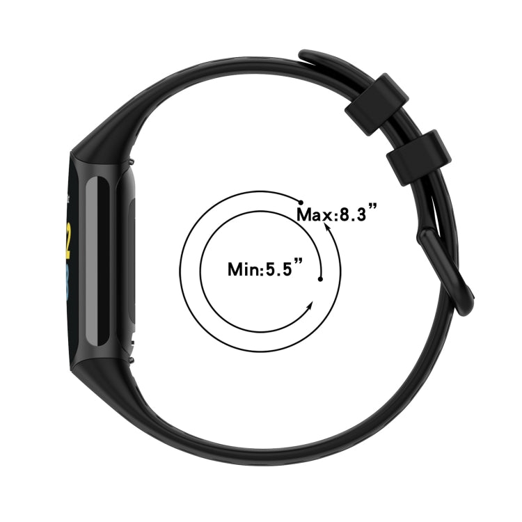 For Fitbit Charge 5 Solid Color Breathable Sports Silicone Watch Band(Starlight Color) - Watch Bands by PMC TechLife | Online Shopping South Africa | PMC TechLife | Buy Now Pay Later Mobicred