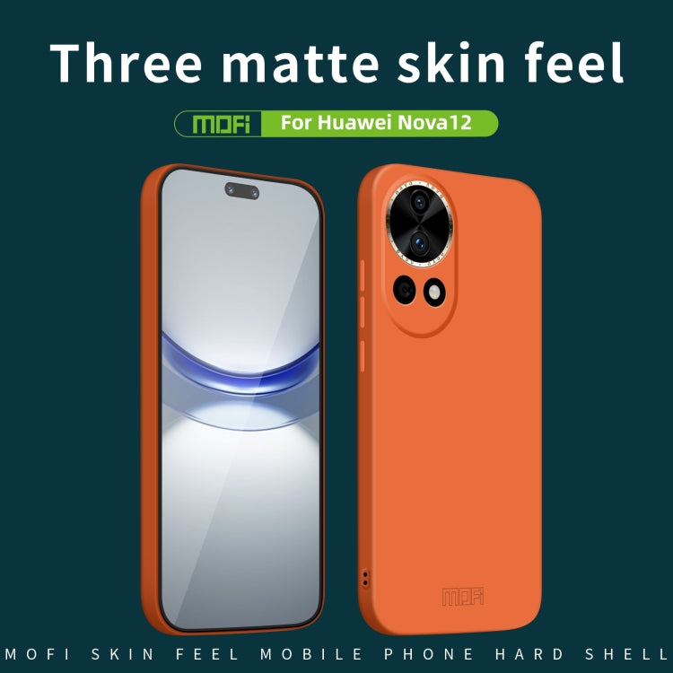 For Huawei Nova 12 MOFI Qin Series Skin Feel All-inclusive PC Phone Case(Gray) - Huawei Cases by MOFI | Online Shopping South Africa | PMC Jewellery