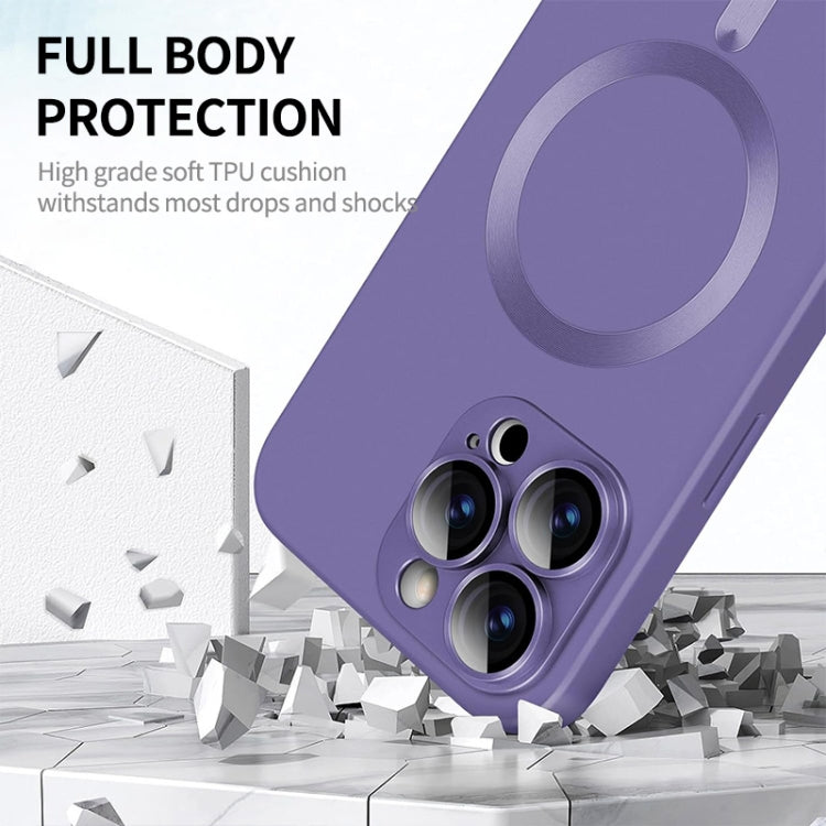 For iPhone 16 Pro Max ENKAY MagSafe Matte TPU Phone Case with Lens Film(Dark Blue) - iPhone 16 Pro Max Cases by ENKAY | Online Shopping South Africa | PMC Jewellery | Buy Now Pay Later Mobicred