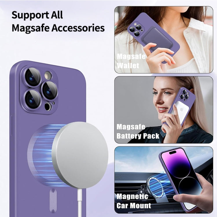 For iPhone 16 Pro ENKAY MagSafe Matte TPU Phone Case with Lens Film(Blue) - iPhone 16 Pro Cases by ENKAY | Online Shopping South Africa | PMC Jewellery | Buy Now Pay Later Mobicred