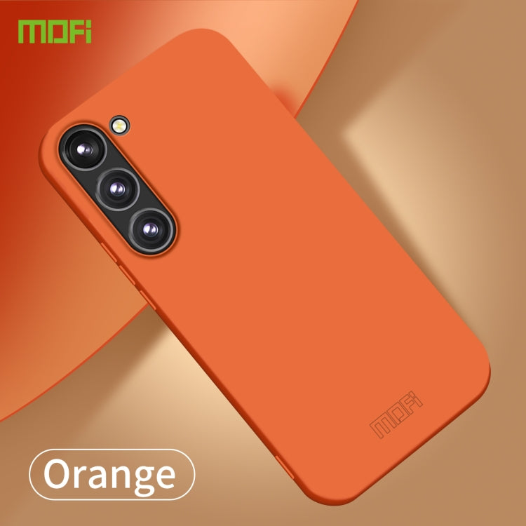 For Samsung Galaxy S23+ 5G MOFI Qin Series Skin Feel All-inclusive PC Phone Case(Orange) - Galaxy Phone Cases by MOFI | Online Shopping South Africa | PMC Jewellery