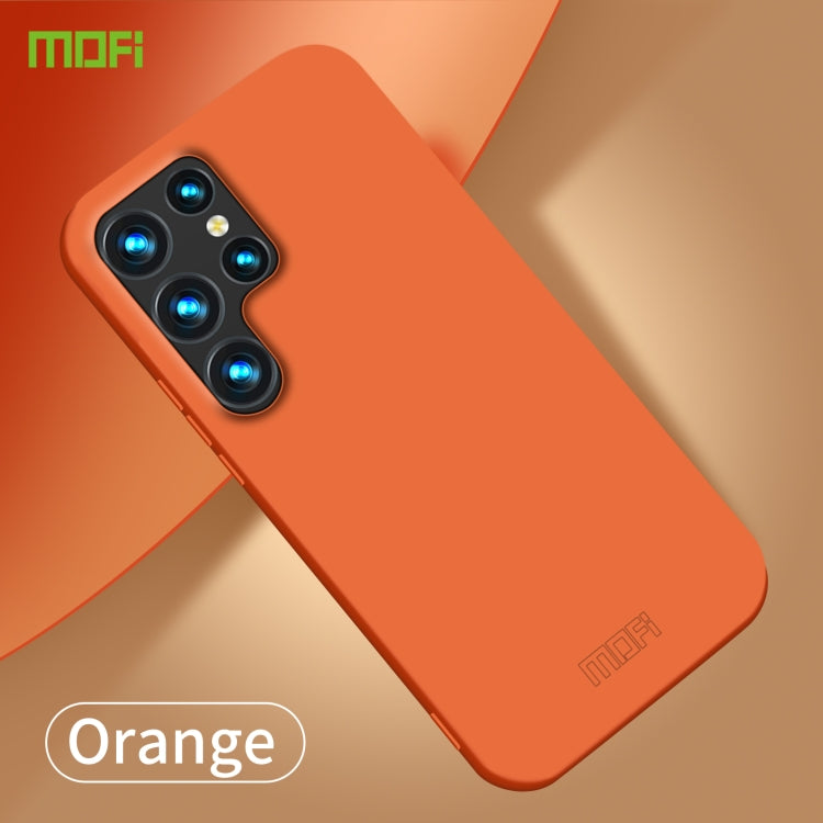 For Samsung Galaxy S23 Ultra 5G MOFI Qin Series Skin Feel All-inclusive PC Phone Case(Orange) - Galaxy S23 Ultra 5G Cases by MOFI | Online Shopping South Africa | PMC Jewellery