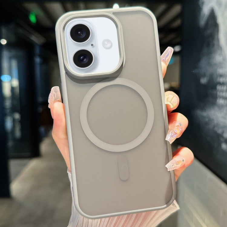 For iPhone 16 Plus Transparent TPU Hybrid PC Magsafe Phone Case(Grey) - free shipping - PMC TechLife - Order now!