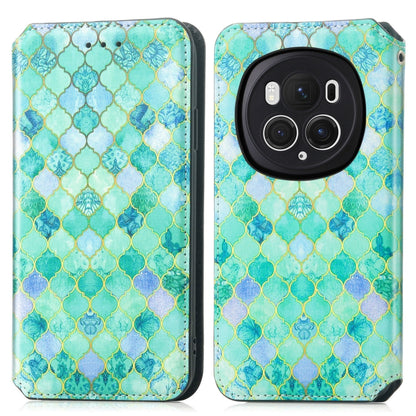 For Honor Magic6 Pro CaseNeo Colorful Magnetic Leather Phone Case(Emeralds) - Honor Cases by PMC Jewellery | Online Shopping South Africa | PMC Jewellery | Buy Now Pay Later Mobicred