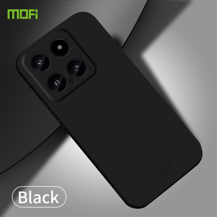 For Xiaomi 14 MOFI Qin Series Skin Feel All-inclusive PC Phone Case(Black) - 14 Cases by MOFI | Online Shopping South Africa | PMC Jewellery