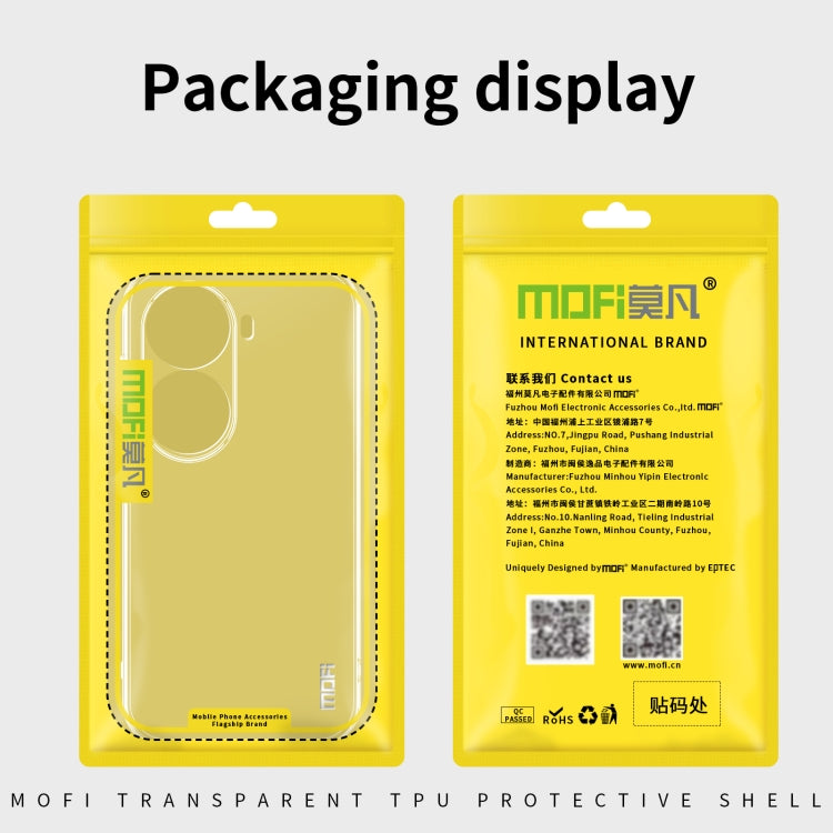 For OPPO Reno11 China MOFI Ming Series Ultra-thin TPU Phone Case(Transparent) - Reno11 Cases by MOFI | Online Shopping South Africa | PMC Jewellery