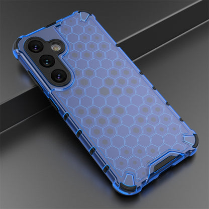 For Samsung Galaxy S24 5G Shockproof Honeycomb Phone Case(Blue) - Galaxy S24 5G Cases by PMC Jewellery | Online Shopping South Africa | PMC Jewellery