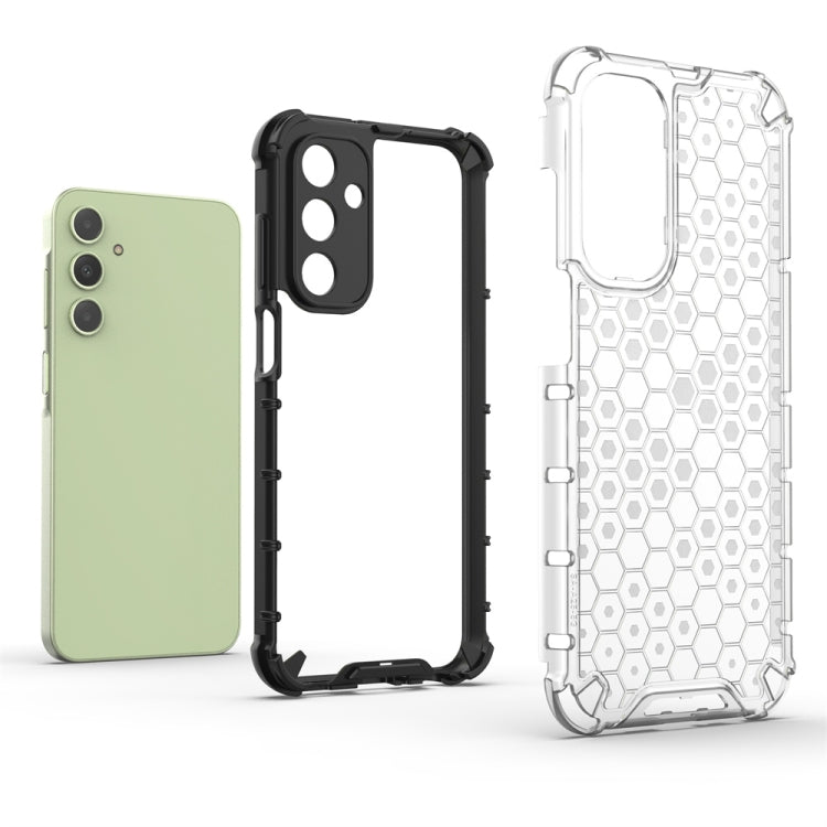 For Samsung Galaxy A25 5G Shockproof Honeycomb Phone Case(Black) - Galaxy Phone Cases by PMC TechLife | Online Shopping South Africa | PMC TechLife | Buy Now Pay Later Mobicred