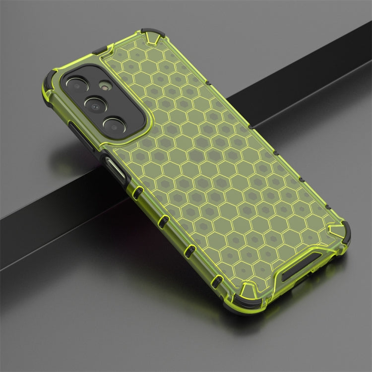 For Samsung Galaxy A25 5G Shockproof Honeycomb Phone Case(Green) - Galaxy Phone Cases by PMC TechLife | Online Shopping South Africa | PMC TechLife