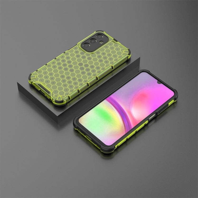 For Samsung Galaxy A25 5G Shockproof Honeycomb Phone Case(Green) - Galaxy Phone Cases by PMC TechLife | Online Shopping South Africa | PMC TechLife