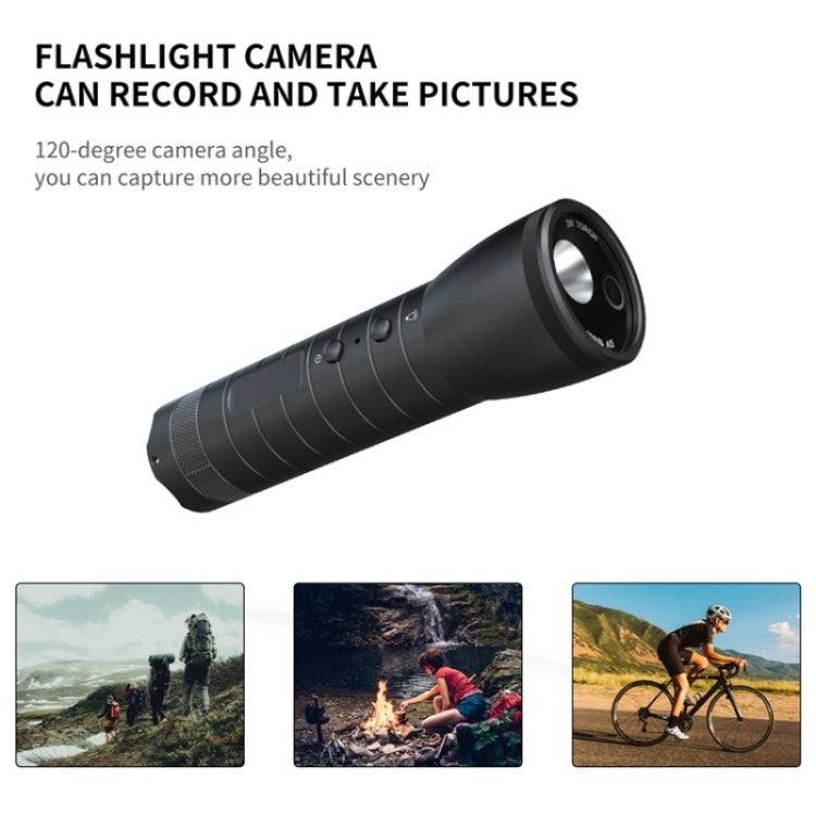 H51 Bike Video Recorder Flashlight Compass Motorcycle Helmet Camera Generalplus HD Sports Camera - Other Camera by PMC Jewellery | Online Shopping South Africa | PMC Jewellery | Buy Now Pay Later Mobicred