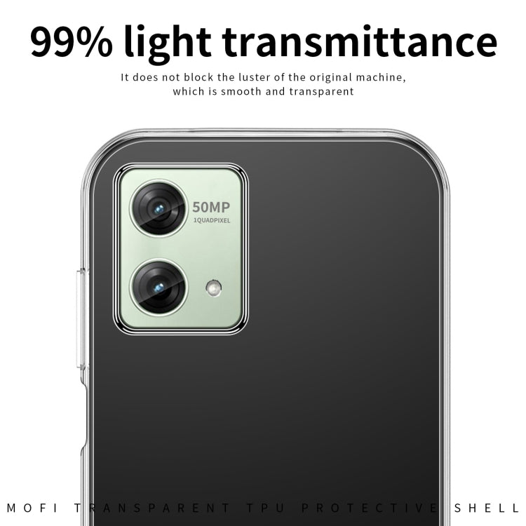 For Motorola Moto G84 MOFI Ming Series Ultra-thin TPU Phone Case(Transparent) - Motorola Cases by MOFI | Online Shopping South Africa | PMC Jewellery