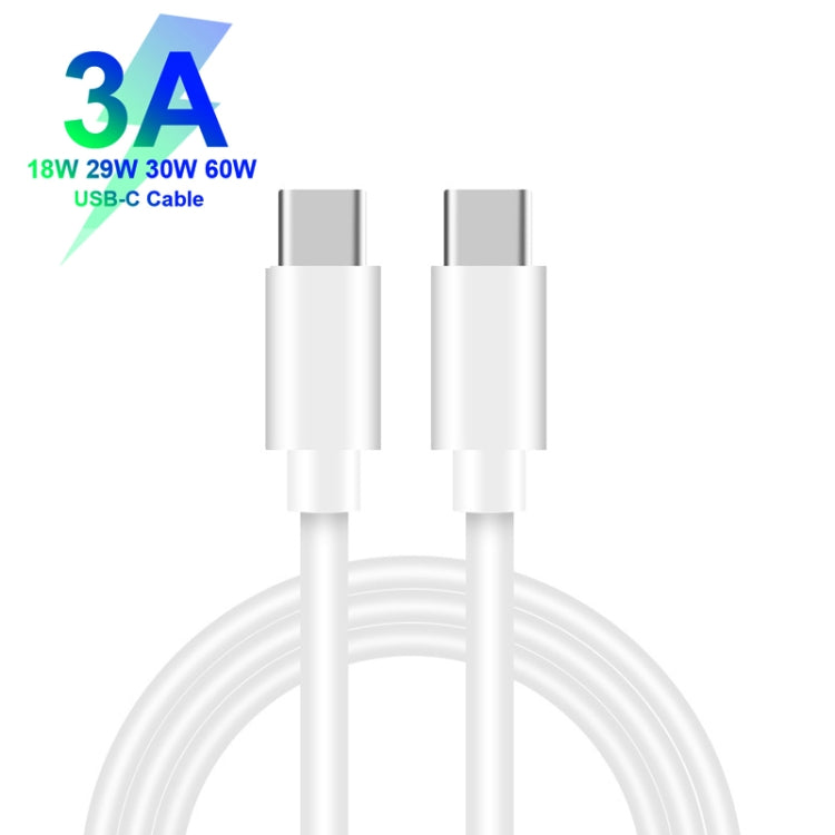 GAN 65W PD45W Dual Type-C / QC3.0 USB  Multi Compatible Charger + 2m USB-C to USB-C Data Cable AU + US Plug Black - Cable & Adapter by PMC Jewellery | Online Shopping South Africa | PMC Jewellery | Buy Now Pay Later Mobicred