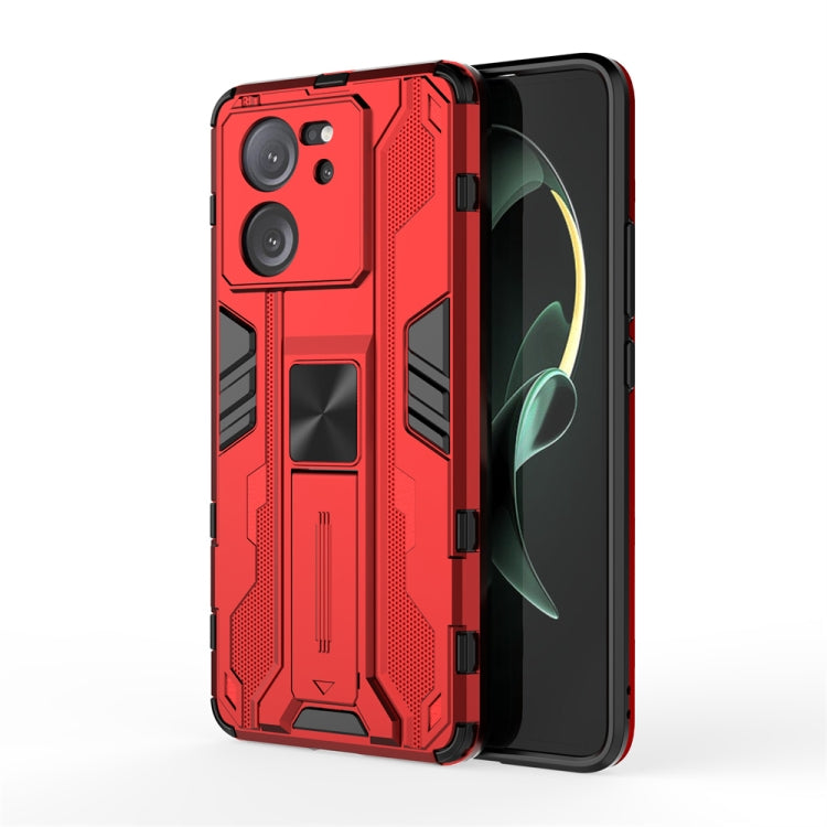 For Xiaomi 13T Pro Supersonic Armor PC Hybrid TPU Phone Case(Red) - Xiaomi Cases by PMC Jewellery | Online Shopping South Africa | PMC Jewellery | Buy Now Pay Later Mobicred