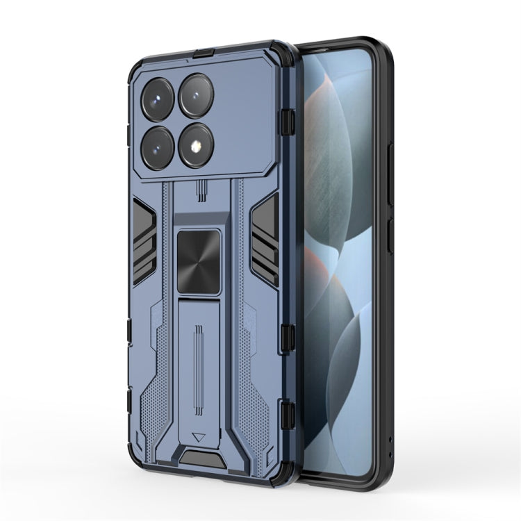 For Redmi K70 Supersonic Armor PC Hybrid TPU Phone Case(Blue) - Xiaomi Cases by PMC Jewellery | Online Shopping South Africa | PMC Jewellery | Buy Now Pay Later Mobicred