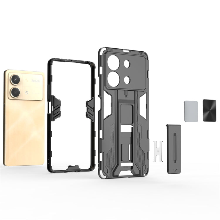 For Redmi Note 13R Pro Supersonic Armor PC Hybrid TPU Phone Case(Silver) - free shipping - PMC TechLife - Order now!